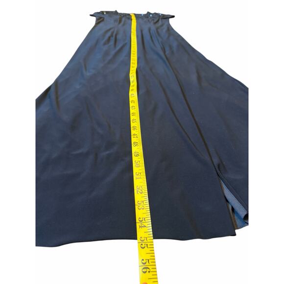 Adrianna Papell Black Gown with Lace Embellishment - Size 12 - Picture 8 of 16